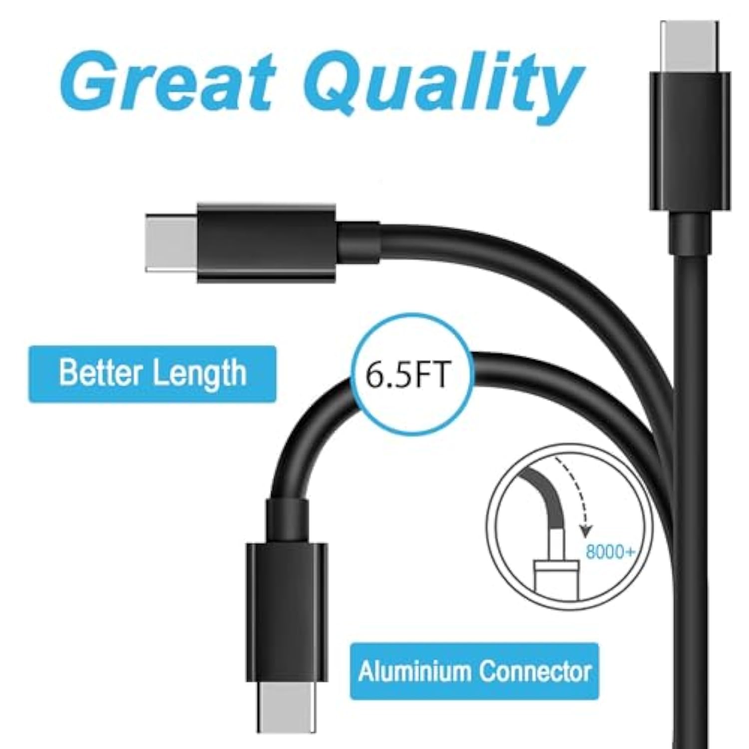 6.6Ft Usb C Charger Charging Cable For Kindle Fire Tablet, Kids Pro Tablet, Ne