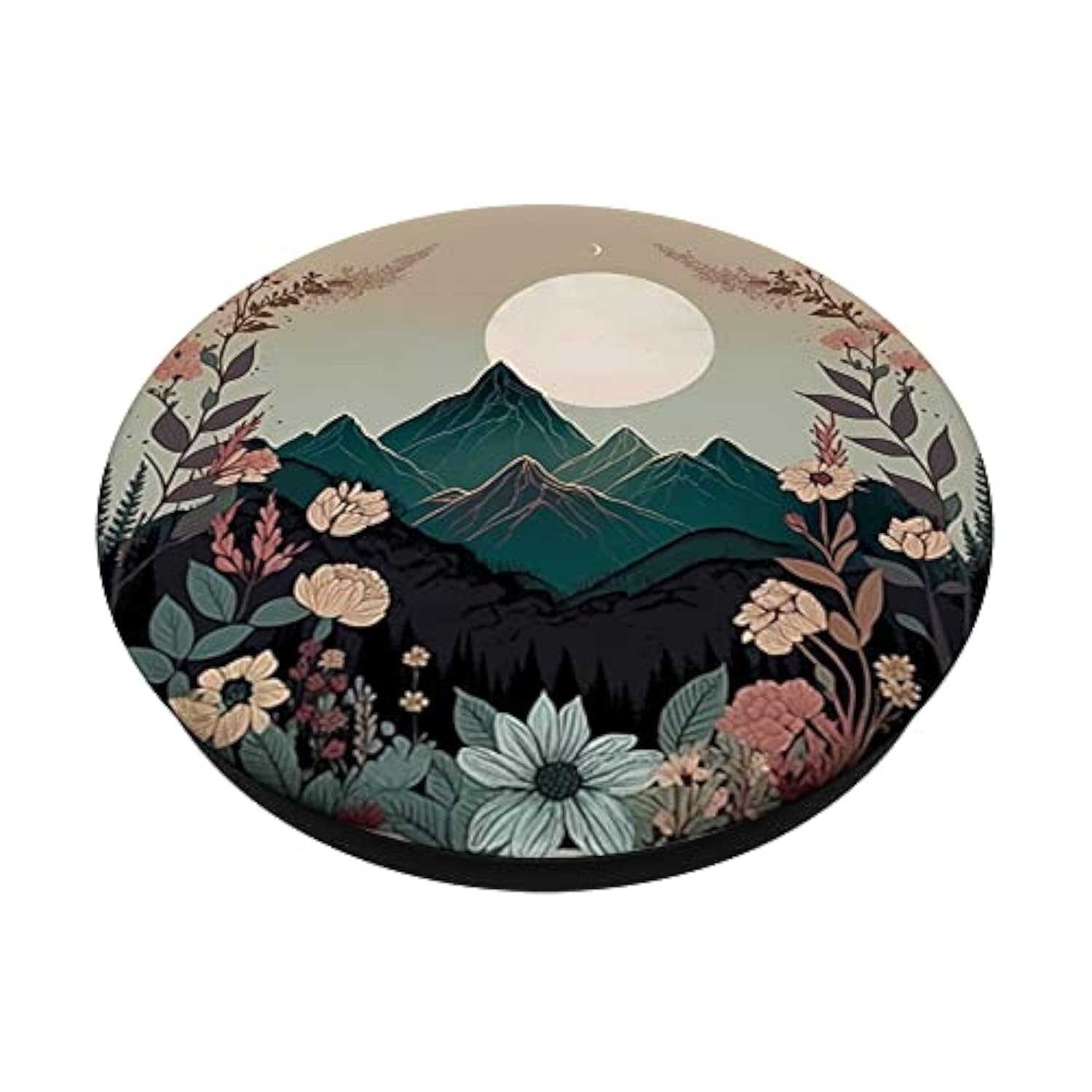Boho Chic Floral Wreath Forest Nature Mountain Cute Pastel Popsockets Adhesive Popgrip