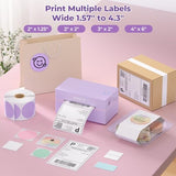 Bluetooth Thermal Label Printer, 130B Wireless 4X6 Shipping Label Printer For Shipping Packages Small Business Office Or Home, Compatible With Iphone Android Ipad Windows Macos Chrome Etsy Ebay