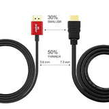 Ultra Thin 8K Hdmi Cable 1M/3 Ft, High Speed 48Gbps, Ultra Thin Hdmi 2.1 F3.6M
