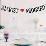 Almost Married Banner - Bridal Shower/Wedding Bunting Backdrops - Enga