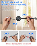 Retractable Multi Charging Cable 100W - 3 in 2 Travel Portable Retractable Charger Cords with 2 USB C and iWatch Charger Port for iPhone 17/16/15