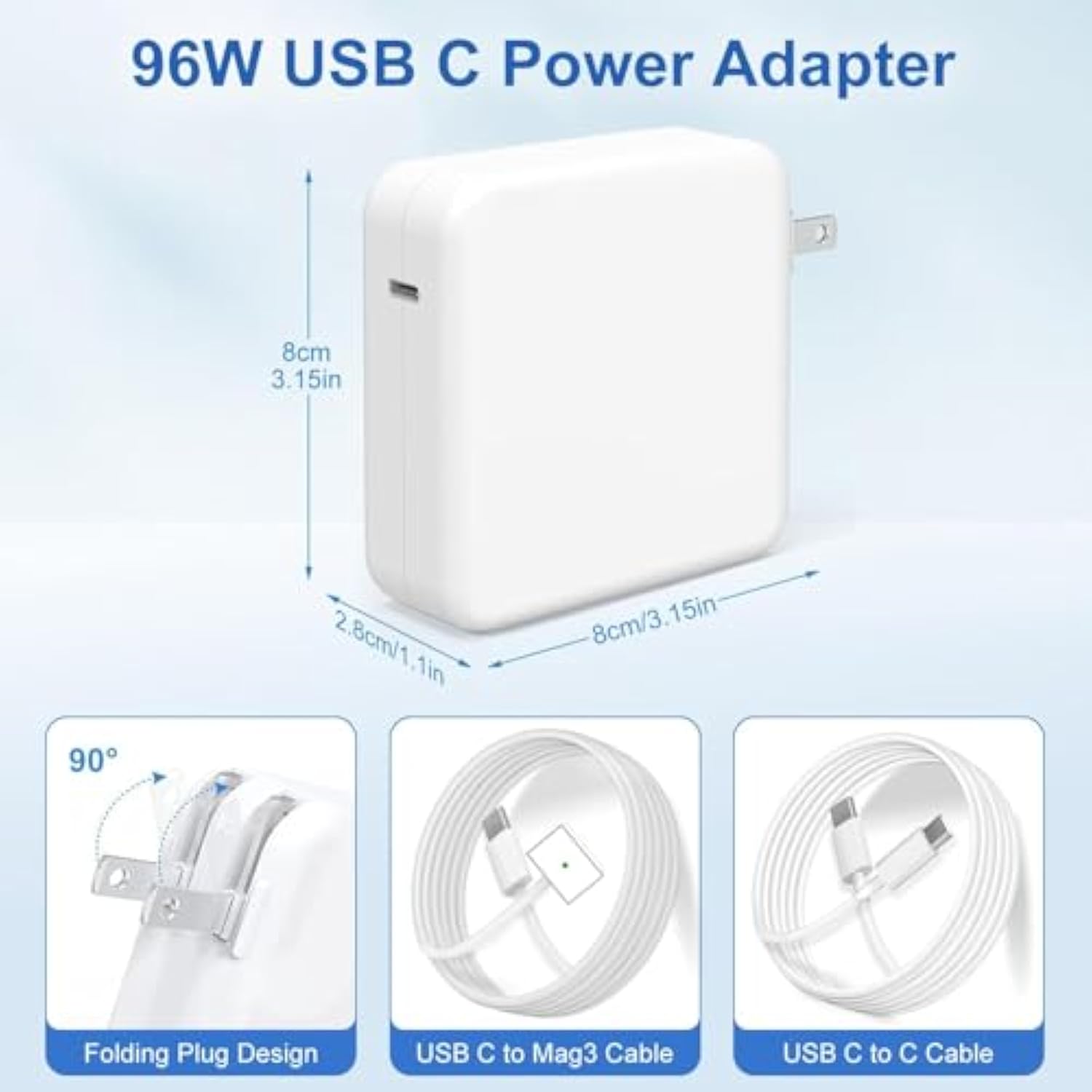 30W Usb-C Fast Charger, Compatible With Macbook Air M1 13.3 Inch /13 Inch 2022