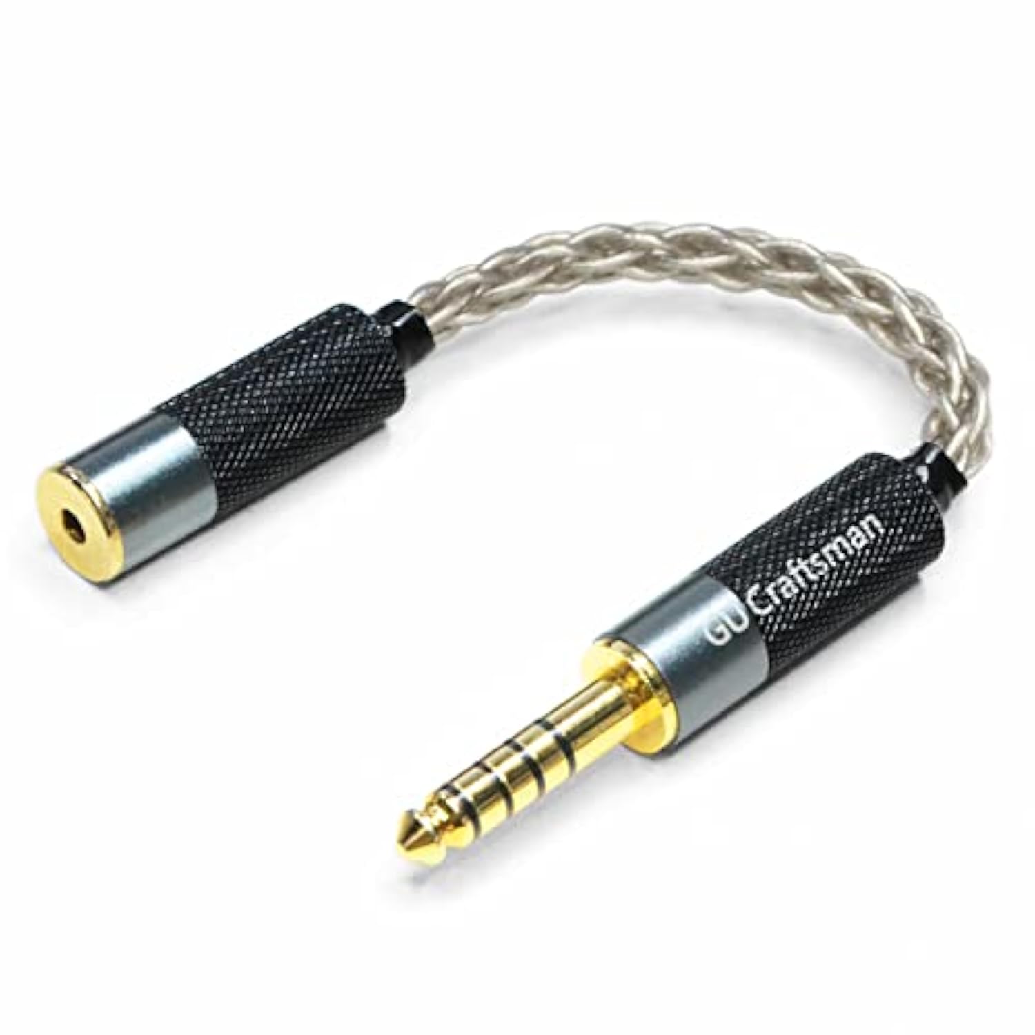 4.4Mm Balanced Male To 2.5Mm Balanced Female Headphone Adapter Cable 6N Single Crystal Silver Headphone Jack Convert Cable For Audio Players With 4.4Mm Balanced Ports¡­