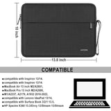 Laptop Case 13.3 Inch, Shockproof Protective Traveling Carrying Computer Sleeve Compatible With Macbook Air 13.3 Inch/Macbook Pro 14 Inch, Compatible For Hp, Dell, Laptop Bag With Pocket, Black