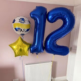 Navy Blue 12 Balloon Numbers,40 Inch Dark Blue 12 Or 21 Birthday Balloons Large Foil Mylar Balloons Number 12 For Birthday Party Anniversary Decorations