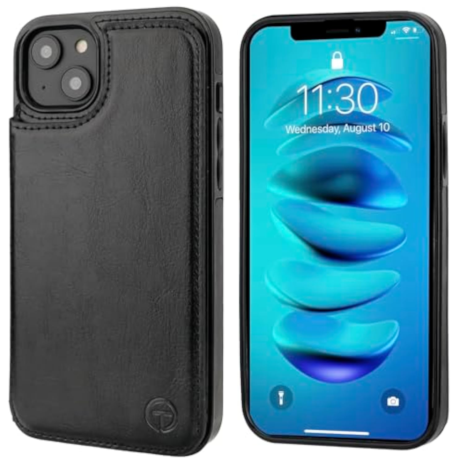 Magsafe Compatible Wallet Case for iPhone 14 Plus, Black