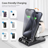 Fast Charging Station For Iphone 16 15, 701Ac, 3 In 1 Charger For Apple Watch Series 9 8 7 6 5 4 Ultra 2 Ultra, For Airpods 4 Pro 2