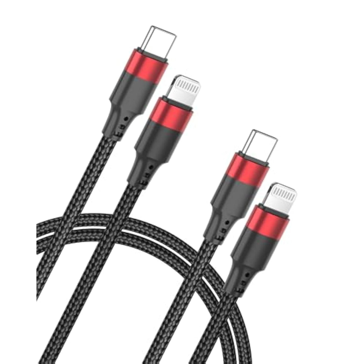 2Ft Usb C To Lightning Cable, 2 Pack Pd Fast Charging [Mfi Certified] Usb C Iphone Charger Cord, Braided Short Usbc To Lightning Cable For Iphone 14/13/12/11 Pro Max/Xr/Xs/Se/Airpods