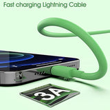 Fast Charging High Speed USB Cable Compatible iPhone 14/13/12/11 Pro Max/XS MAX/XR/XS/X/8 - multicolor
