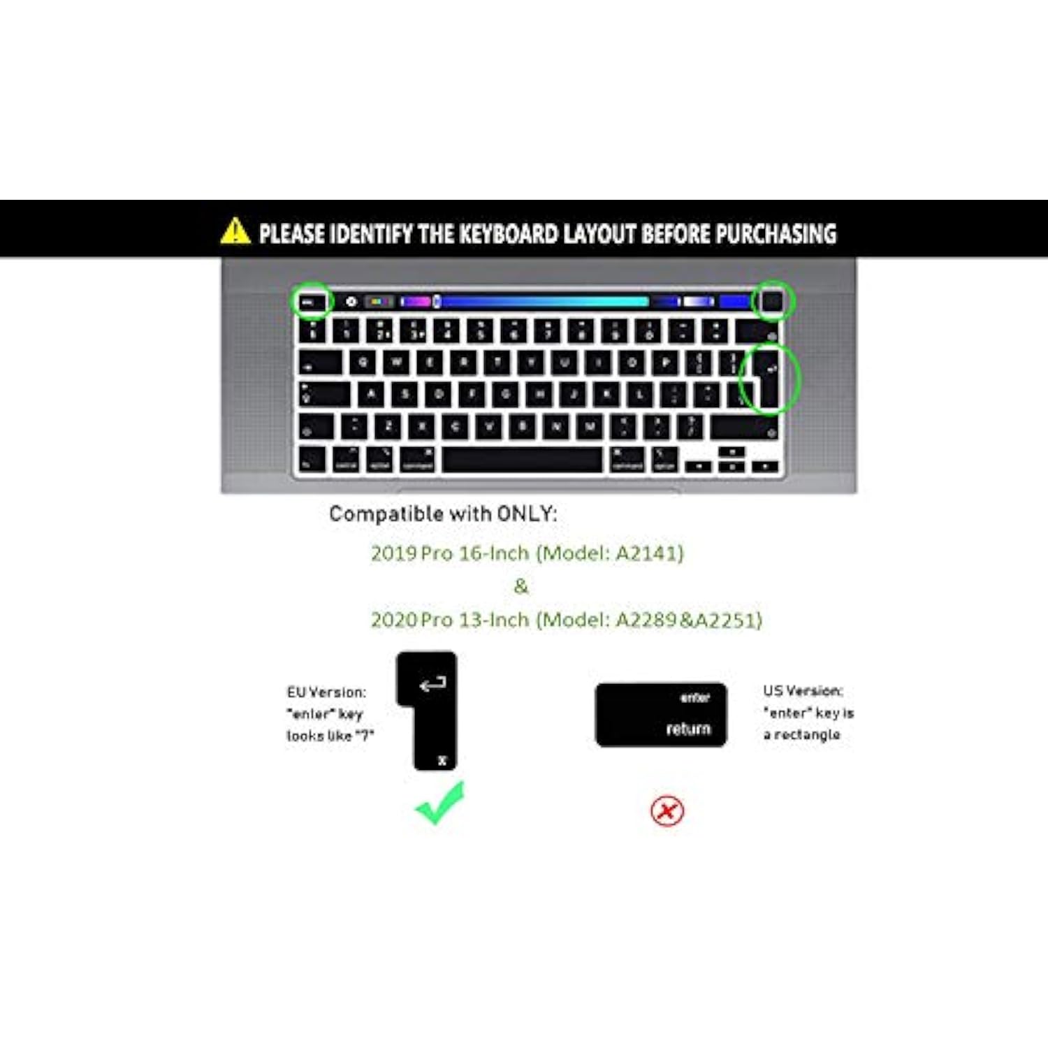 Arabic Language Silicone Keyboard Cover Skin For Macbook Pro 16 Inch A2141 201