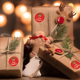 Christmas Gift Stickers - 120Pcs 2Inch Merry Christmas Stickers Gold Foil Stamping Envelope Seal Label Sticker Self Adhesive Xmas Gift Sticker Happy Holidays Labels For Card Gifts Present Decor
