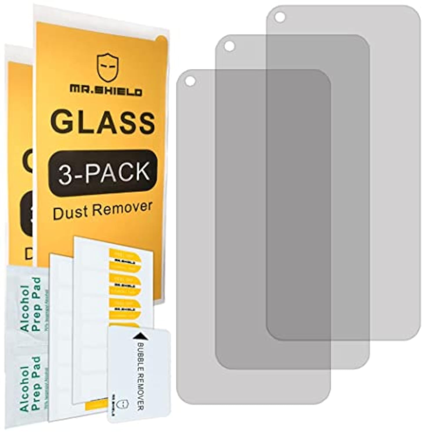 [3-Pack] Privacy Screen Protector Compatible With Motorola Moto G Stylus (2021) / Moto G Stylus 5G [Tempered Glass] [Anti Spy] Screen Protector With Replacement