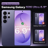 for  Galaxy S26 Ultra Case,Dual Layer Shockproof Protection Rugged with Non-Slip Textured - Military Drop Protection Bumper for  Galaxy