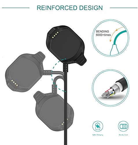 Charger Compatible with Garmin Approach S5/S6 Charger Replacement (3.3ft) USB Adapter Charge Cord Charging Cable Wire Clip Dock Accessories for