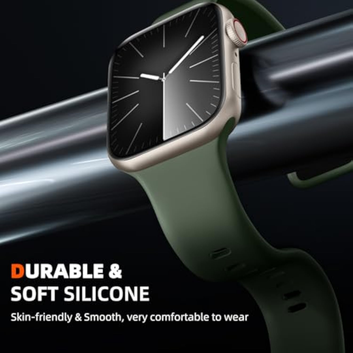 5 Pack Soft Silicone Bands - Compatible With Apple Watch Ultra 2 & Ultra Band 49Mm 45Mm 44Mm 46Mm 42Mm 41Mm 40Mm 38Mm Men Women, Sport Strap Band For Iwatch Se Series 10 9 8 7 6 5 4 3