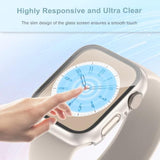 [3 Packs] Case For Apple Watch Series 3/2/1 42Mm With Tempered Glass Screen Protector,Hard Pc Protective Bumper And Ultra-Thin Face Cover Compatible With Iwatch Series 3/2/1 42Mm (3 Colors)