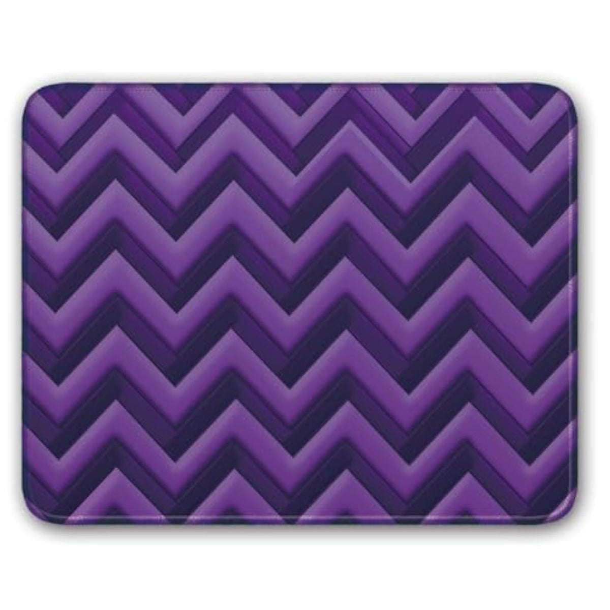 Computer Mouse Pad With Stitched Edge Comfortable Mouse Pads With Non-Slip Rubber Base, Purple, 8X10 Inch