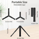 Extendable Mini Tripod Compatible with DJI Osmo Action 4/5pro, Stable Portable Pocket Stand Compatible with Insta 360 X, Desk Small Handheld Selfie