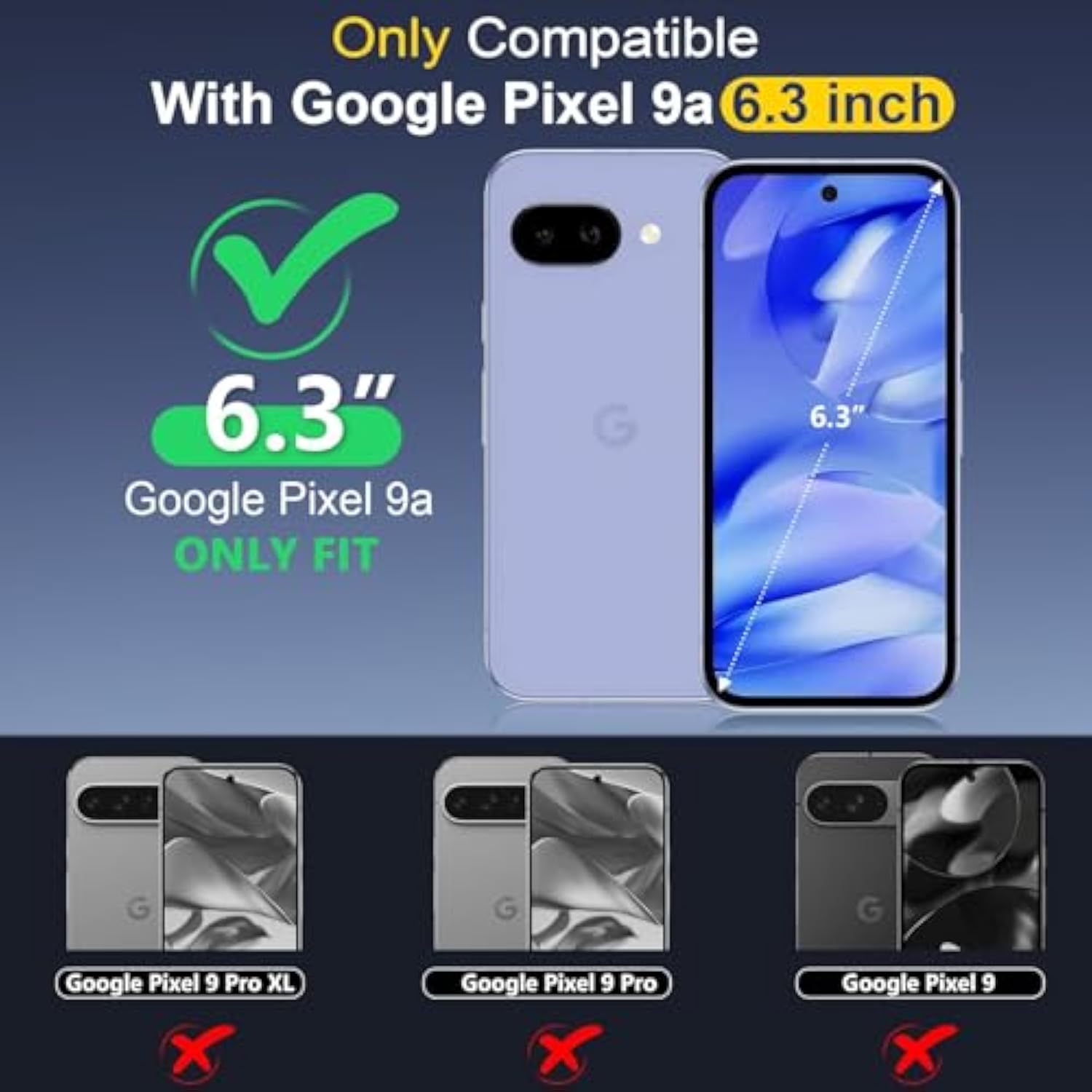 For Google Pixel 9A Waterproof Case,[12Ft Military Drop Proof] [Ip68 Waterproof] [360°Full Body Protection] Heavy Duty Protective Cover For Pixel 9A 6.3”,Black