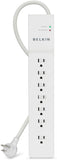 7 Outlet Commercial Power Strip Surge Protector with 6 ft Cord and 2160 Joules
