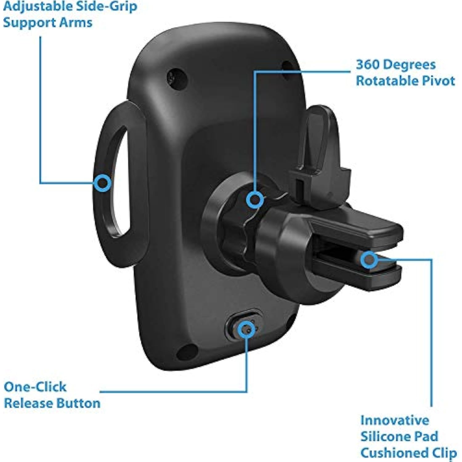 Car Phone Holder Mount, Phone Car Air Vent Mount Holder Cradle Compatible For Iphone 12 11 Pro Max Xs Xs Xr X 8+ 7+ Se 6S 6+ 5S 4 Samsung Galaxy S4-S10 Lg Nexus Nokia