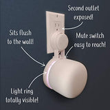 Nest Wifi Point Genie: The Simplest Lowest Profile Outlet Holder Mount For Google Nest Wifi Point | Reinforced Support | Great Sound | Open Access | No Messy Screws! (1-Pack)