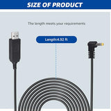 Power Cable for Yaesu Radio USB Charger Cable Compatible with Yaesu Radio Walkie Talkie FT-60R FT-1DR FT-2DR VX-5R VX-6R VX-7R VX-8R & CD-41 CD-47