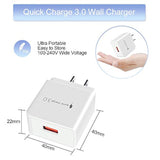 Fast Usb C Charger, Powerful Qc 3.0 Charger+Car Charger Adapter+6Ft Usb Type C Cable For Samsung Galaxy S24 Ultra/S24+/S23 Fe Ultra/S22/S21/S20,A16 A15,Note 20,Lg Stylo 6 5,Oneplus 11 12 10 Pro 9 8 7T