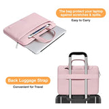 MOSISO Compatible with MacBook Air 13 inch Case 2025 2024 2023 2022 M4 A3240 M3 A3113 M2 A2681,Plastic Hard Shell&Shoulder Bag&Keyboard Skin&Screen Film&Type C for MacBook Air 13.6 inch, Baby Pink