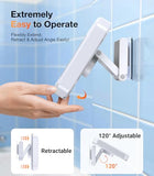 Shower Phone Holder Waterproof Phone Holder for Shower Wall Waterproof?Anti-Fog?480°Adjustable Retractable Bathroom Phone Holder Mount Stand Water