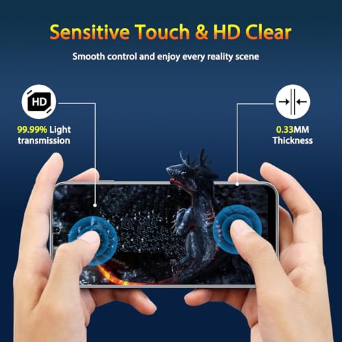3 Pack Screen Protector For Samsung Galaxy A16 4G/5G + 3 Pack Camera Lens Protector, Ultra Hd Tempered Glass, 9H Hardness, Anti Scratch, Easy Installation - Case Friendly