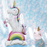 Giant 3D Unicorn Foil Balloon - Rainbow Cloud Party Decor (37 Inch)