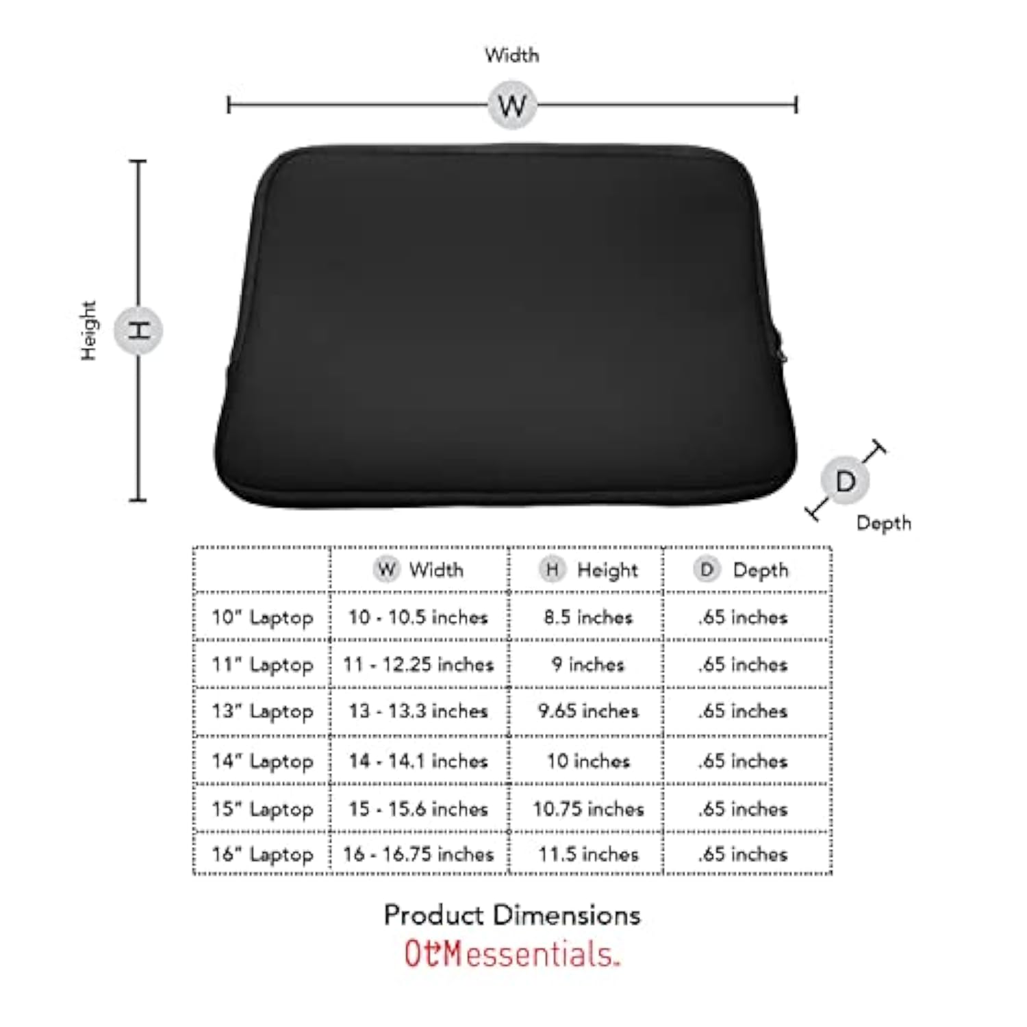 17" Soft Sleeve Laptop Case Blue