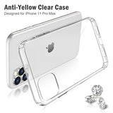 Compatible With Iphone 11 Pro Max Case Clear, Transparent Soft Shockproof Protective Slim Thin Bumper Cover Phone Case- 6.5 Inch