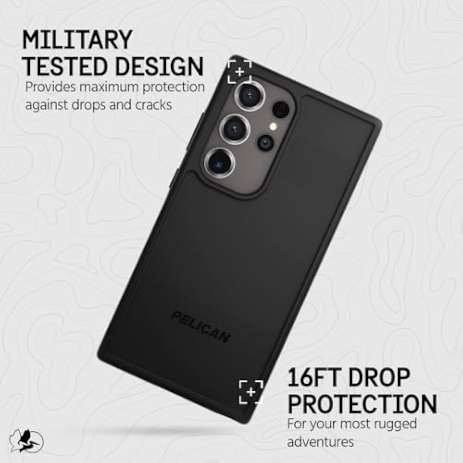 Protector - Samsung Galaxy S24 Ultra Case [6.8”] [16Ft Mil-Std Drop Protection] [Wireless Charging] Phone Case For Samsung Galaxy S24 Ultra - Slim, Rugged Cover With Anti Scratch Tech - Black