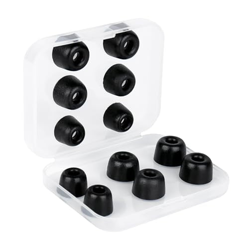 6 Pairs KZ ZS10 Pro Earbud Tips, KBEAR KF01 Memory Foam Noise Canceling IEM Ear tips for in ear Monitors, Suitable for ZAR, ZAS, CCZ Melody, DC02,