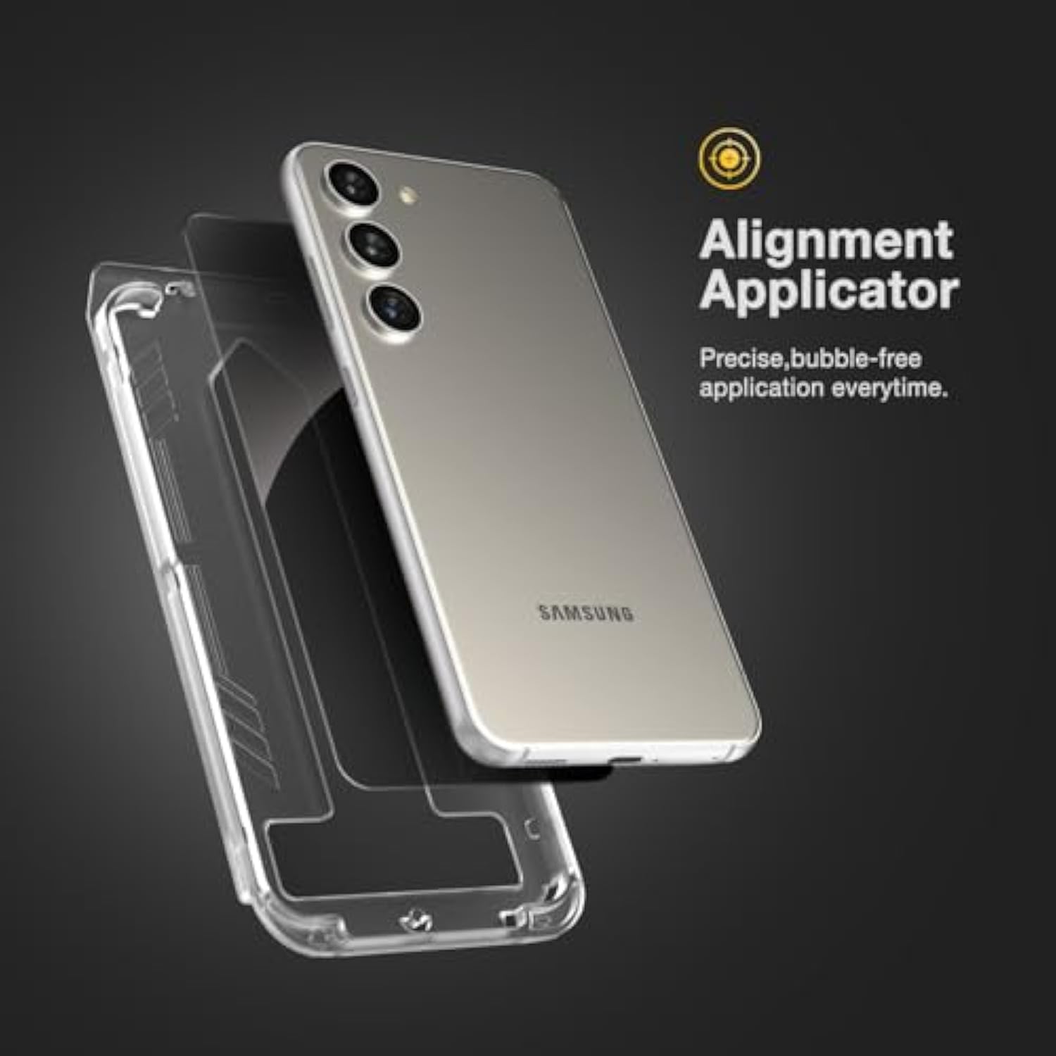 Privacy Guard For Samsung Galaxy S24 Plus Screen Protector - Anti Spy Tempered Glass With Easy Applicator Included (S24+ Model Only)