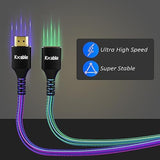 8K Hdmi Extension Cable (2 Pack, 4Ft+4Ft), Hdmi 2.1 Ultra High Male To Female