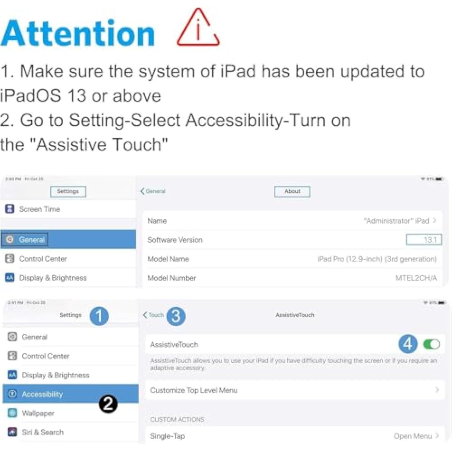 OMOTON Bluetooth Keyboard & Mouse Combo, Wireless Set for iPad Pro 13/11 (2024)/12.9, 10th/9th/8th/7th Gen, Air 6/5/4 and Other Bluetooth Enabled Devices (Black)