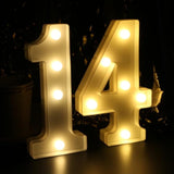 H:7.88 Inches Light Up Numbers 14 Sign For Wedding Anniversary, Happy 14Th Birthday Party Decorations For Girls, 14 Year Old Birthday Centerpieces Table Decorations For Boys