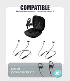 8 Pairs Ear Tips for Beats Powerbeats Pro/Beats Flex/Beats X with Cleaning Kit, Soft Silicone Fit in Case Replacement Tips for Beats Powerbeats