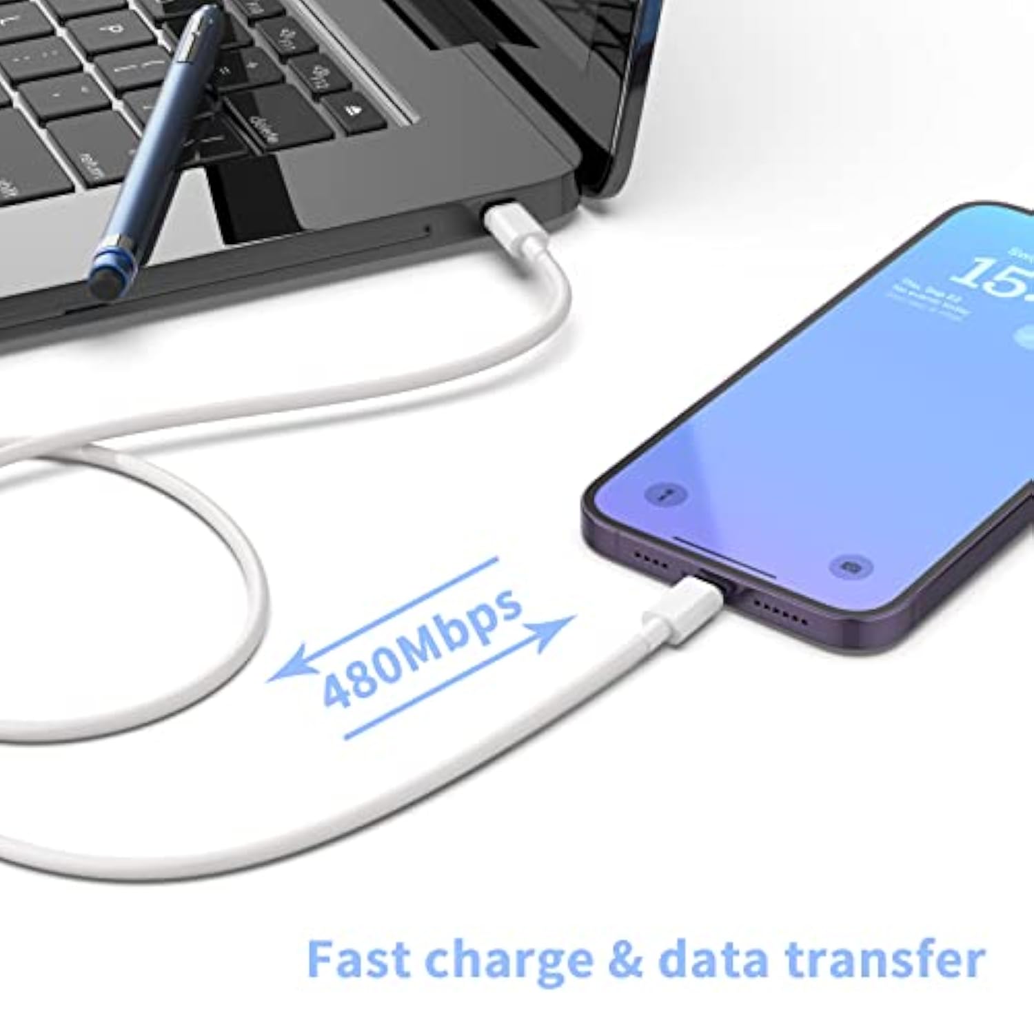 Usb C Fast Charger, 3 Pack 20W Usb-C Power Adapter With 3 Pack 6Ft Type C To Lightning Cable For Iphone 14/13 Pro/13/12/12 Mini/12 Pro Max/11 Pro