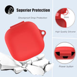 Protective Case For Beats Fit Pro With Cute Cherry Charm Heart Keychain, Soft Silicone Skin Cover Protective Accessories Daisy Key Chains For Beats Fit Pro Earbuds Charging Case Red