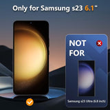 [2 Pack] Matte Screen Protector for  Galaxy S23, Ultrasonic Fingerprint Support, Anti-glare, Scratch-Resistant, Bubble-Free
