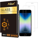 Screen Protector for iPhone SE 2020/2022 2Pack 0.33mm 4.7 Inch Tempered Glass Case Friendly iPhone SE 2nd/3rd Generation