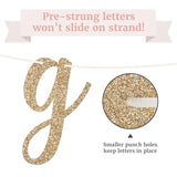 Pre-Strung The Beginning Of A New Chapter Banner - No Diy - Gold Glitter Farewell Going Away Divorce Retirement Graduation Wedding Vision Board Party Decorations - Pre-Strung On 10 Ft Strands - No Diy