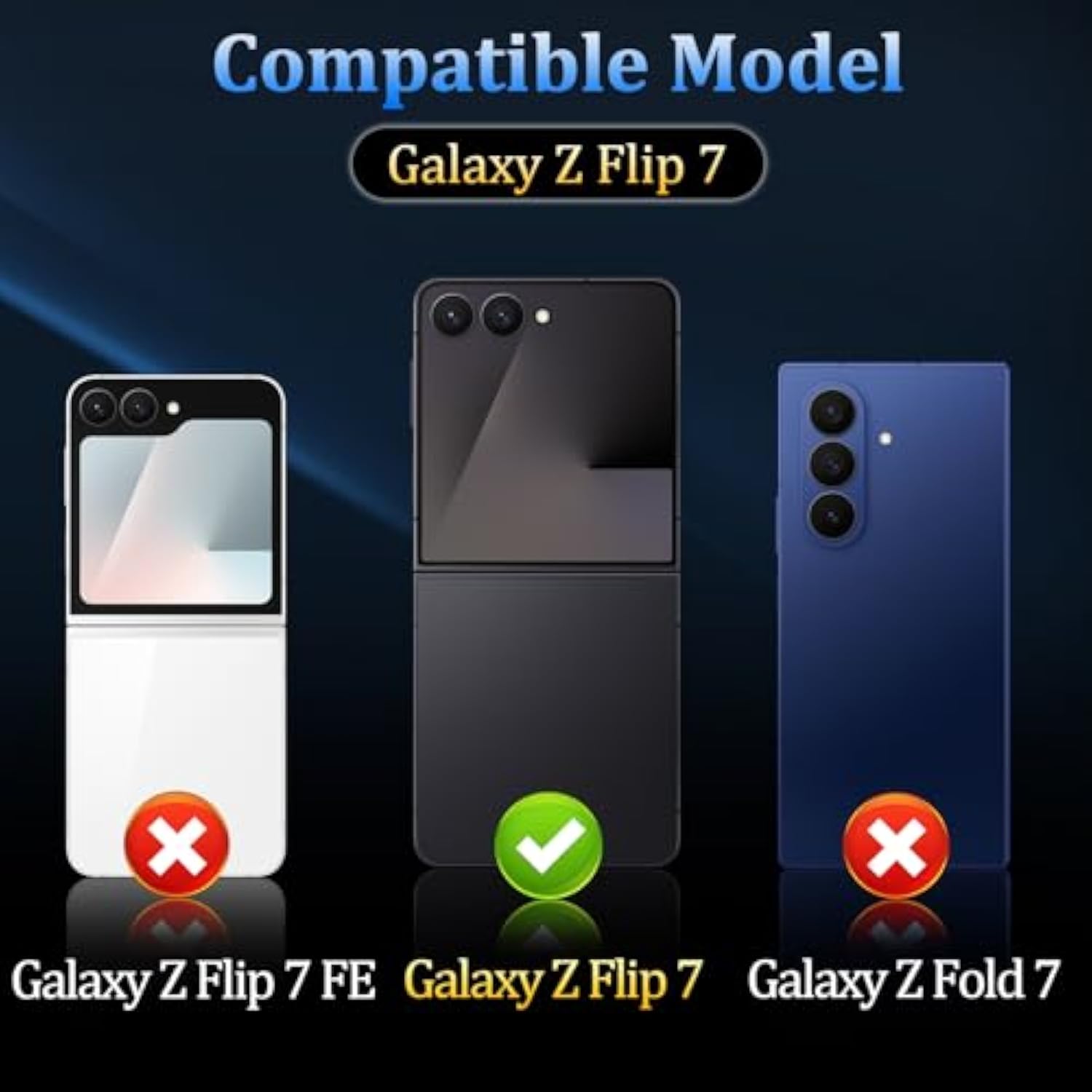 3 Pack For Samsung Galaxy Z Flip 7 Camera Lens Protector, [Strong Adsorption] Ultra-Thin Hd Clear Lens Cover, Individual Anti Scratch Tempered Glass Camera Screen Protector For Z Flip 7 2025