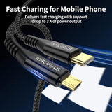 2 Pack Usb C To Micro Usb Cable 6.6 Ft, Micro Usb To Usb C Cable Support Charg