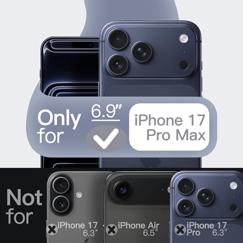 Liquid Silicone Case for iPhone 17 Pro Max 6.9-Inch, Silky Soft Touch Full-Body Protection, Anti-Scratch Shockproof Phone Cover with Microfiber